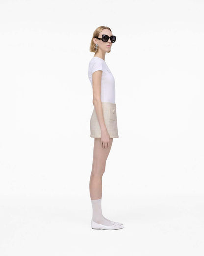 Marc Jacobs Tweed Mini Skirt Ivory