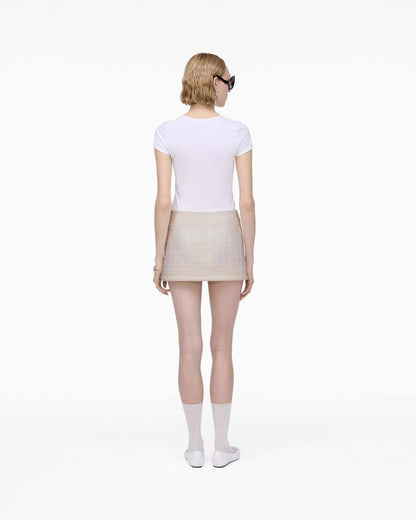 Marc Jacobs Tweed Mini Skirt Ivory