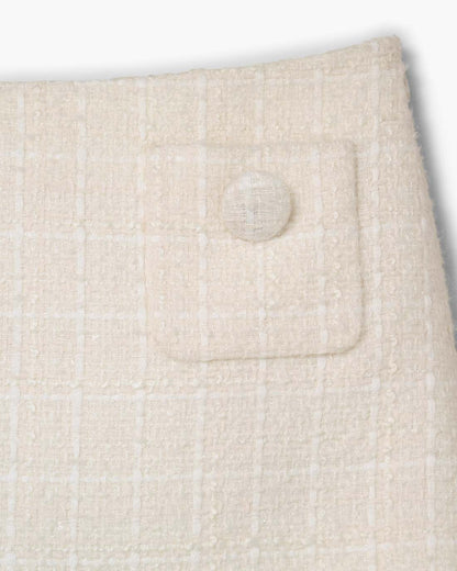 Marc Jacobs Tweed Mini Skirt Ivory