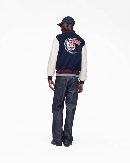 Marc Jacobs The A.P.C. X Marc Jacobs  Varsity Jacket Dark Navy/White