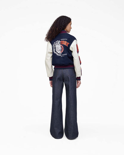 Marc Jacobs The A.P.C. X Marc Jacobs  Varsity Jacket Dark Navy/White