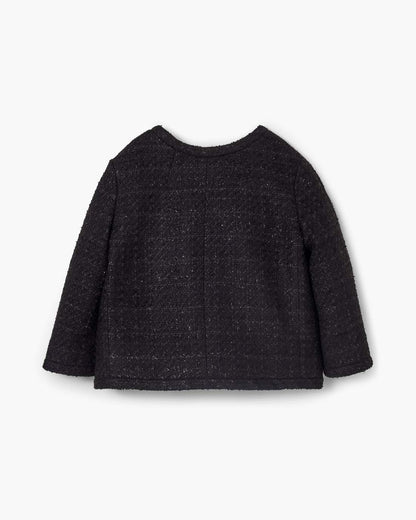 Marc Jacobs Tweed Backwards Lady Jacket Black