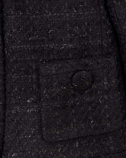 Marc Jacobs Tweed Backwards Lady Jacket Black