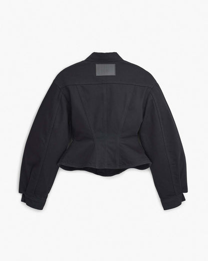 Marc Jacobs The Fluted Denim Jacket Black