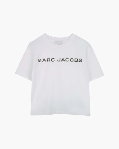 Marc Jacobs The Crystal Daisy Logo Tee White