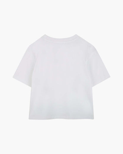 Marc Jacobs The Crystal Daisy Logo Tee White